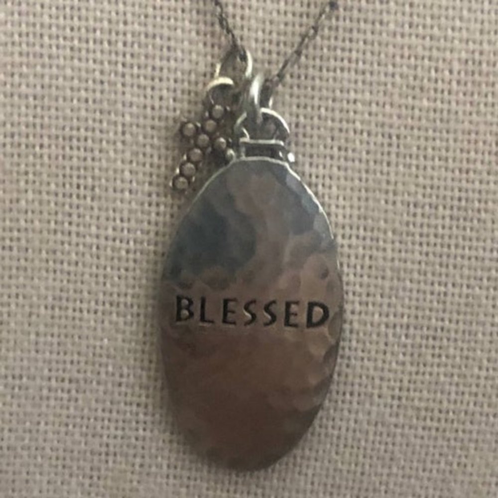 Brighton “Blessed” Oval Cross Necklace Brighton